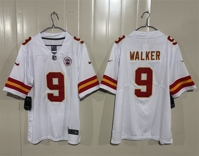 Men’s Kansas City Chiefs #9 Kenneth Walker III White 2026 Vapor Untouchable Limited Stitched Football Jersey